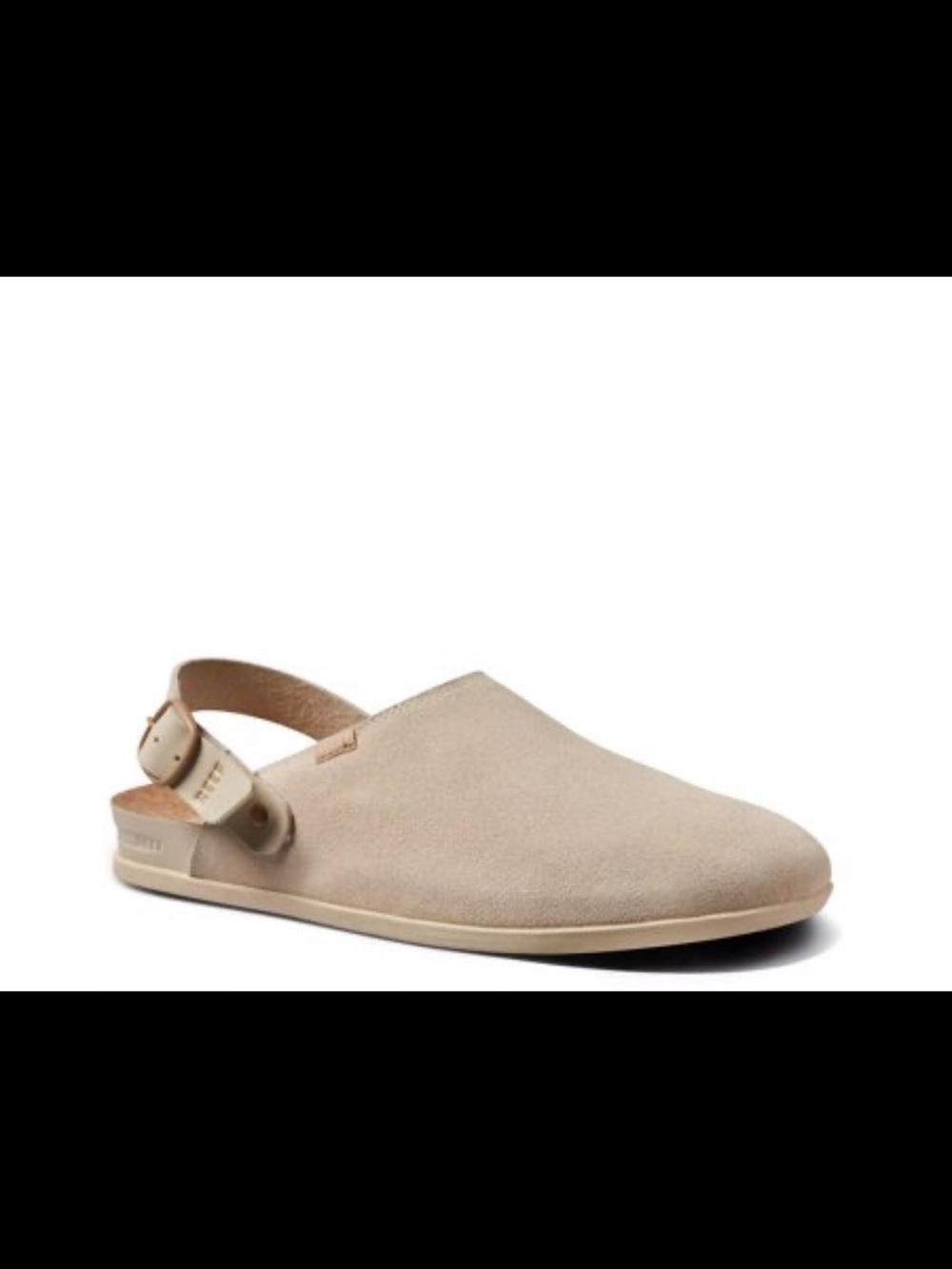 Reef Cushion Sage SE Suede Off-White Clog Womens 9 EU 40